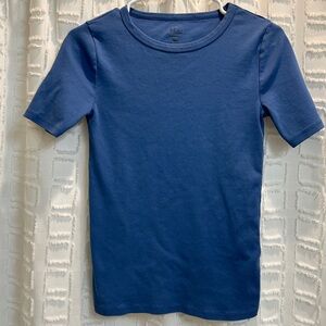 J. Crew Perfect Fit Knit Top in Blue